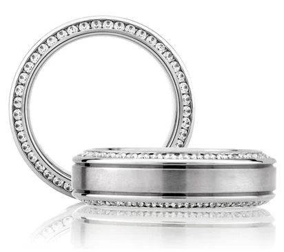 A. JAFFE Diamond Men's Wedding Band