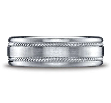 Benchmark White Gold Men's Wedding Band