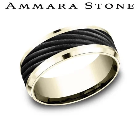 Benchmark Yellow Gold Men's Wedding Band