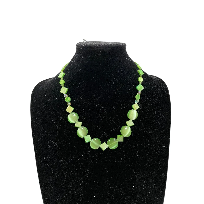 Necklace Statement By Cme In Green