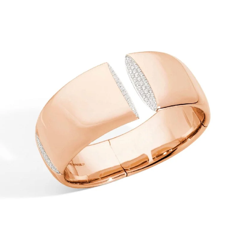 Vhernier 18K Rose Gold Eclisse Diamond Bracelet