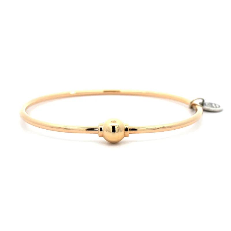 14K Yellow Gold Single Bead Cape Cod Bracelet